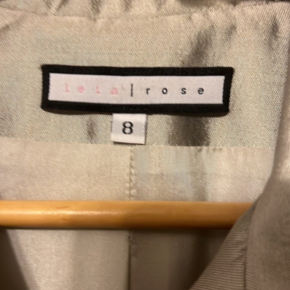 Lela Rose silver silk jacket - Picture 3 of 7